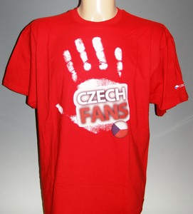 red t shirt CZECH FANS 98/104